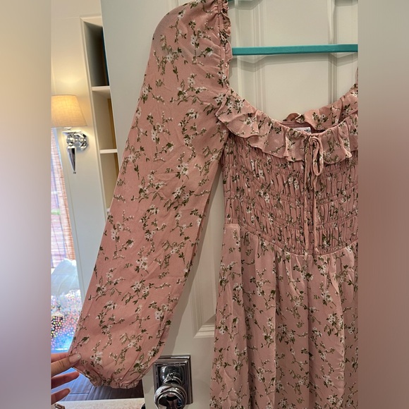 Reformation Morris Smocked Mini Dress in Melody size 4 - Picture 7 of 11